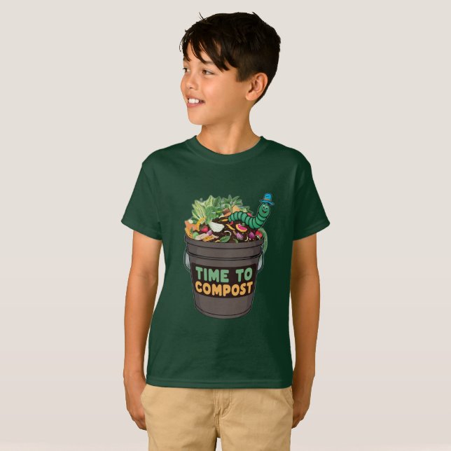 T - Shirt "Zeit bis zum Compost" (Vorne ganz)