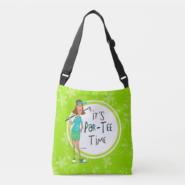T-Shirt-Zeit-Tasche Tragetaschen Mit Langen Trägern (Vorderseite)