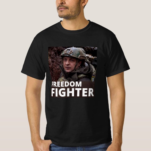T-shirt Zelensky, le combattant de la liberté (Devant)