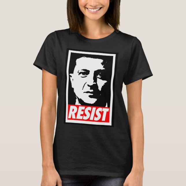 T-shirt Zelenskyy - Resist Support Ukraine I Stand With Uk (Devant)