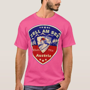 T-shirt Zell Am See Autriche Ski Mountains Ski Mountains S