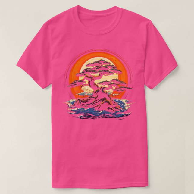 T-shirt Zen Bonsai Enthousiaste Bonsai Tree (Design devant)