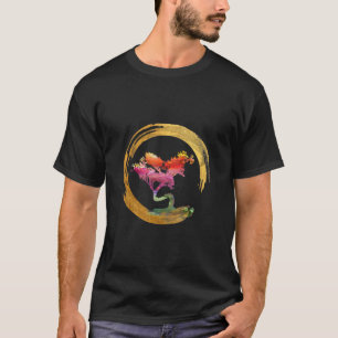 T-shirt Zen Bonsai Tree Japanese Circle Enso Asian Art