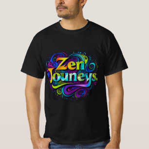 T-shirt Zen Journeys Typographie Art