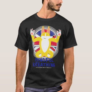 T-shirt Zen Méditation Corgi Paix Amour Douceur Méditat