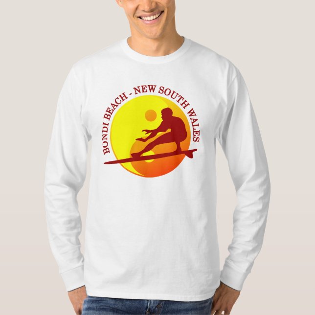 T-shirt Zen Surfer (Sunburst) Bondi Beach (Devant)