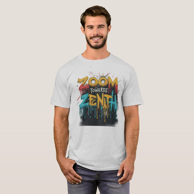 T-shirt Zénith Limite : Voyage cosmique Abstrait (Devant entier)