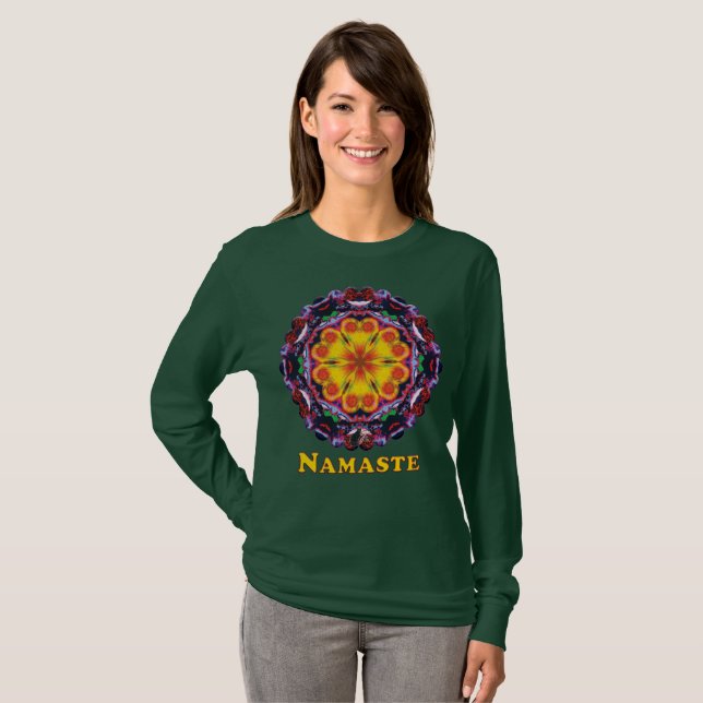 T-shirt Zenith Namaste Kaleidoscope (Devant entier)