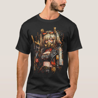 T-shirt Zenless Zone Zero Burnice Feu Blanc Anomalie Barte