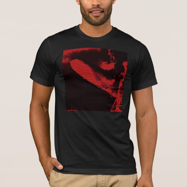 T-shirt Zeppelin de diode électroluminescente (Devant)