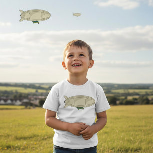 T-shirt Zeppelin Rétro Dirigeable Sci-Fi