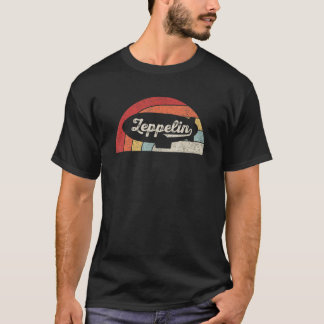 T-shirt Zeppelin Vintage Retro Zeppelin Shirt Dirigible Ai