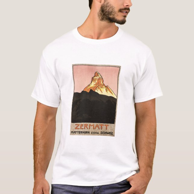 T-shirt ZERMATT Matterhorn Suisse Randonnées de ski (Devant)
