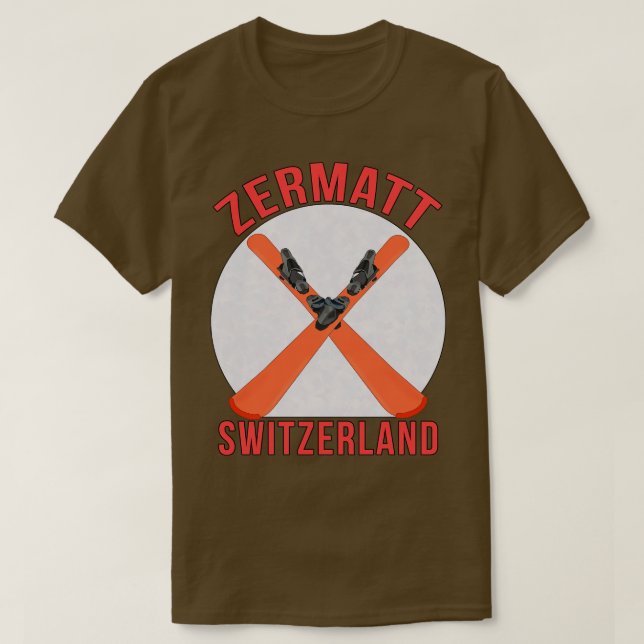 T-shirt Zermatt Suisse (Design devant)