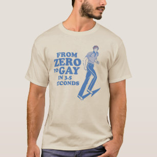 T-SHIRT ZÉRO À GAY EN 3 SECONDES