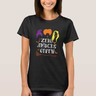 T-shirt Zéro Amucks Donné Fou Avec Batte Sorcière Hallowee
