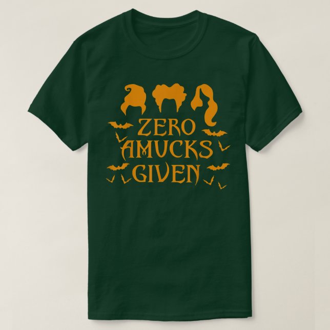 T-shirt Zéro Amucks Donné Halloween Witch Trio  (Design devant)