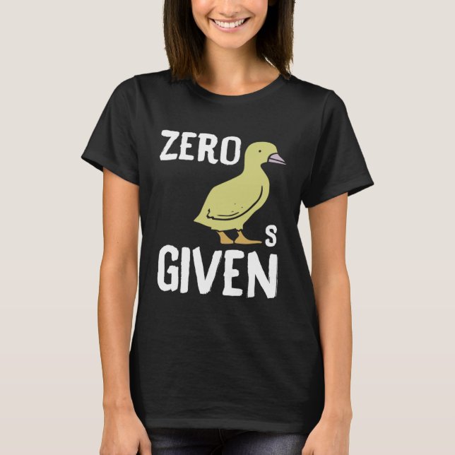 T-shirt Zero Ducks Given  Duck (Devant)
