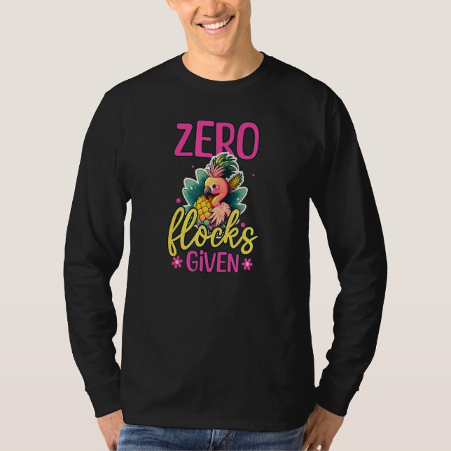 T-shirt Zero Flocks Given Flamingo Ananas (Devant)