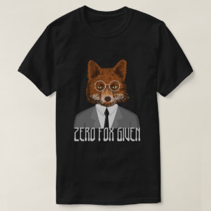 T-shirt Zero Fox A Donné Fox Dans Un Costume Et Des Lunett