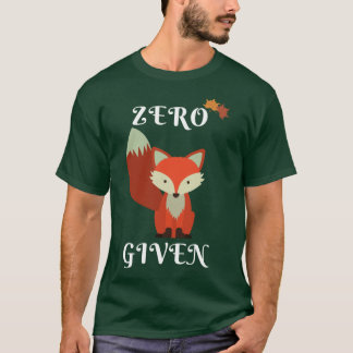 T-shirt Zero Fox Given