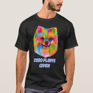 T-shirt Zéro Liquides Donnés Poméranien Pom Pom Humour Chi