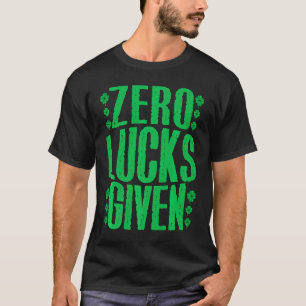 T-shirt Zero Lucky Donné Shamrock Irlandais Lucky St patri