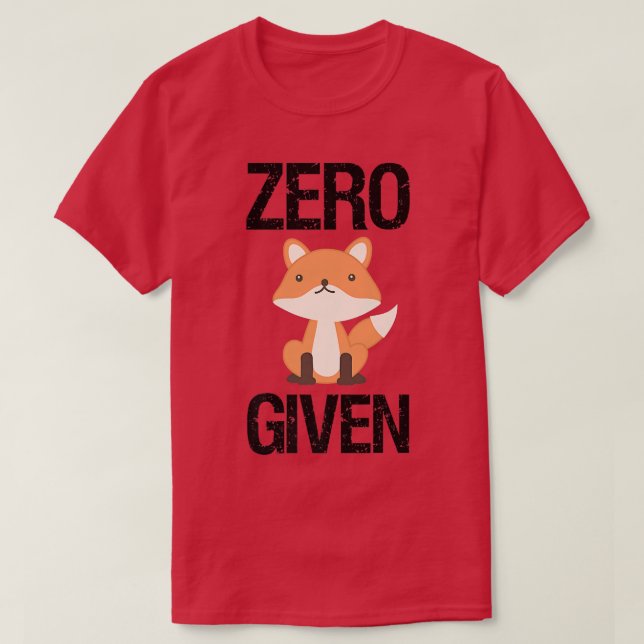 T-shirt Zéro Pour DonnéDrôle Cadeau Prédateur Forêt Humour (Design devant)