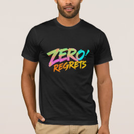 T-shirt Zero Regrets style graffiti t shirt urbain audacie