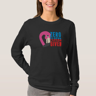 T-shirt Zéro troupeaux donnés  Animal  Flamant rose pour h