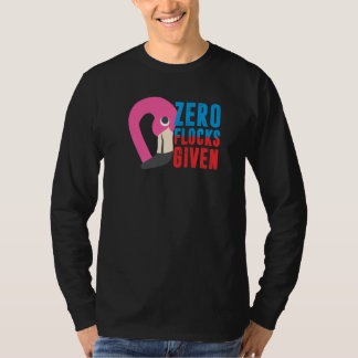 T-shirt Zéro troupeaux donnés  Animal  Flamant rose pour h