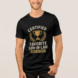 T-Shirt Zertifizierter Lieblings-Schwiegersohn Tri-Blend Shirt