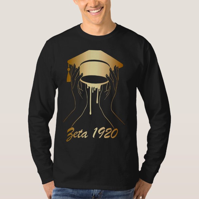 T-shirt Zeta 1920 Afro-Américain Historiquement Noir Hbcu (Devant)