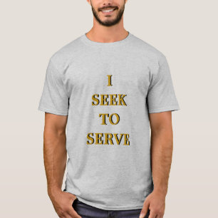 T-shirt Zeta Chi I Cherche À Servir Une Chemise