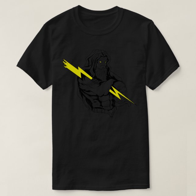 T-shirt Zeus Dieu Du Ciel Et Tonnerre Grec Ancien Grec Mon (Design devant)
