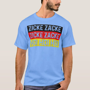 T-shirt Zicke Zacke Hoi Oktoberfest Fête du drapeau allema