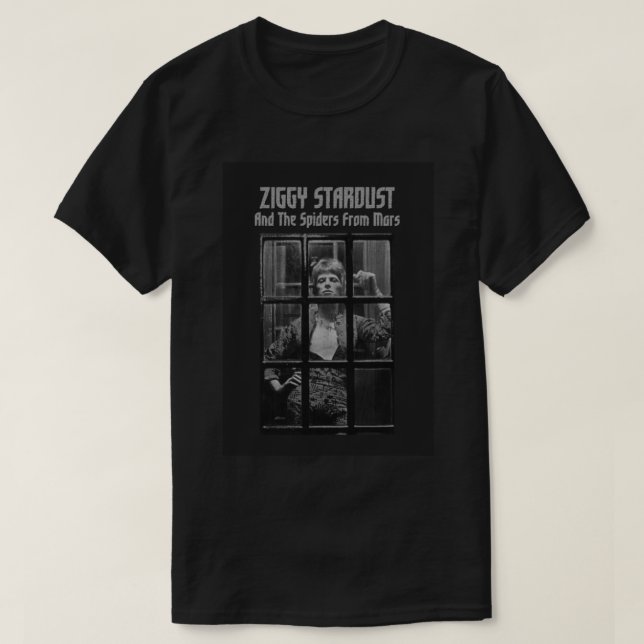 T-shirt Ziggy Stardust et les araignées du photographe Mar (Design devant)
