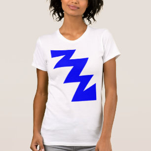 T-shirt ZigZag - Bleu