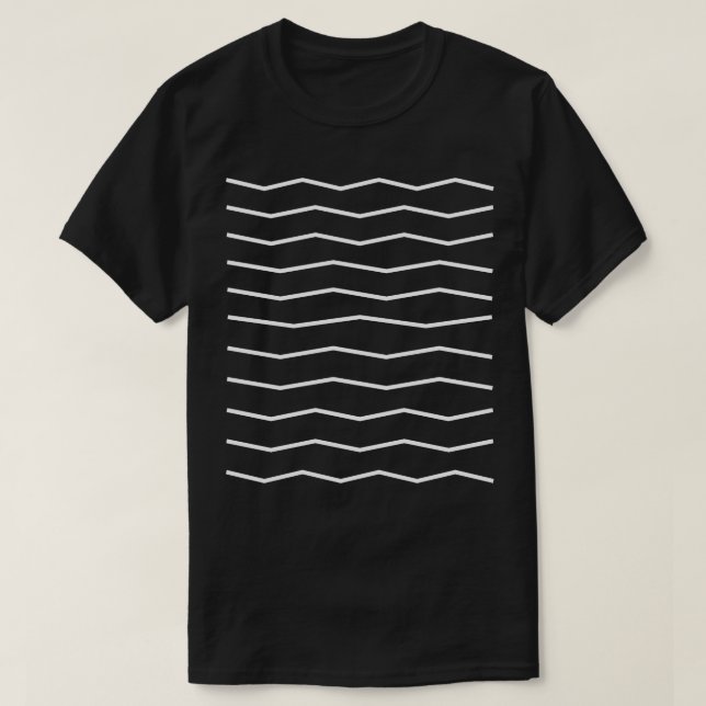 T-shirt zigzag ondulé (Design devant)