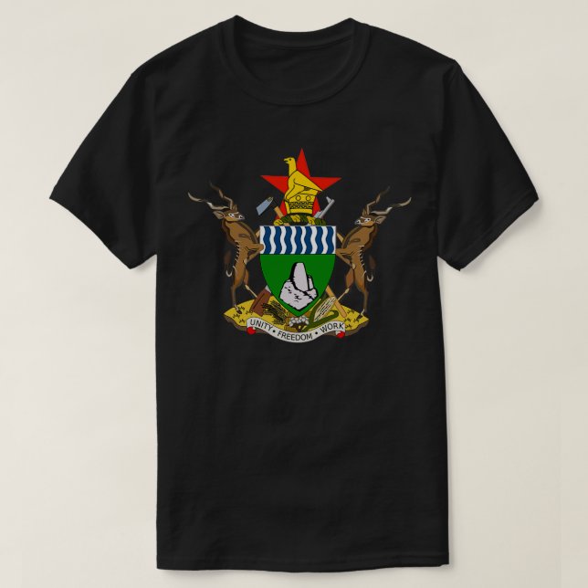 T-SHIRT ZIMBABWE COAT OF ARMSTS (Design devant)