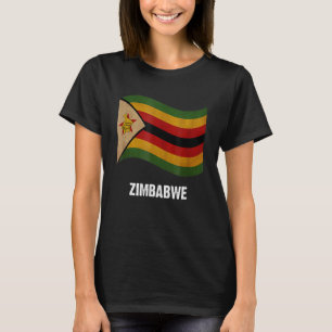 T-shirt Zimbabwe Drapeau Vintage Zimbabwe Pride