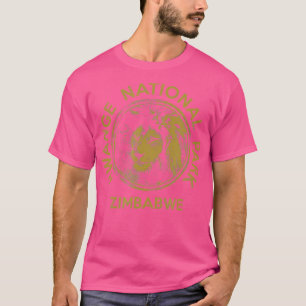 T-shirt Zimbabwe Lion Hwange National Park African Safari