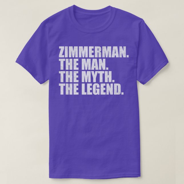 T-shirt ZimmermanZimmerman Nom de famille Zimmerman Nom de (Design devant)