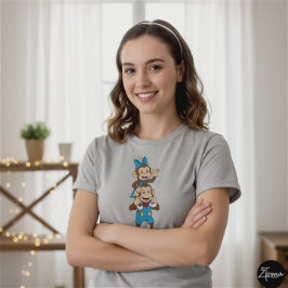 T-shirt Zina and Mimo carrying her on his shoulder.