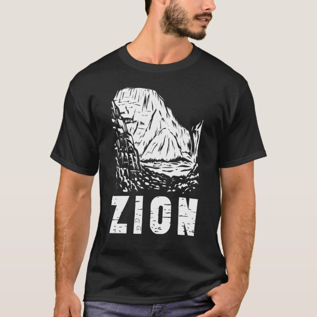T-shirt Zion de vacances du parc national (Devant)