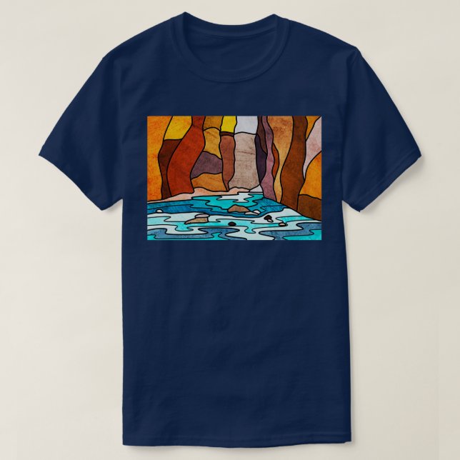 T-shirt Zion Narrows Art (Design devant)