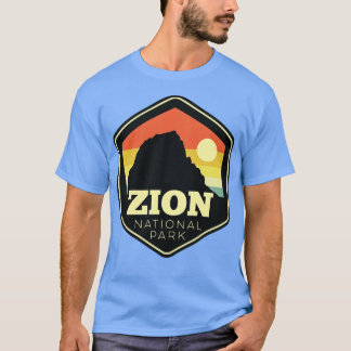 T-shirt Zion National Park Southern Utah Vintage Sunset He