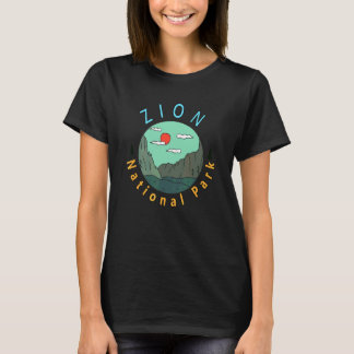 T-shirt Zion National Park Utah Touriste Hiker
