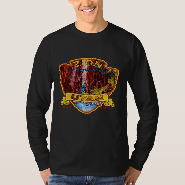 T-shirt Zion National Park Utah Virgin River Narrows Canyo (Devant)
