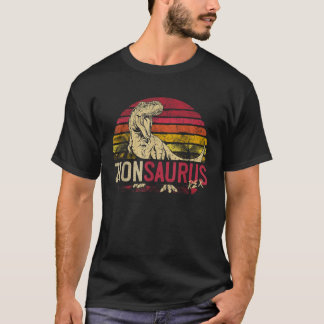 T-shirt Zion Saurus Funny Dinosaure personnalisé T Rex Nom